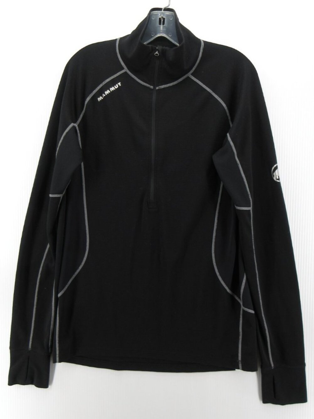 Mammut Shirt Large Wool Alpine Underwear All-Year 1/4 Zip Performance